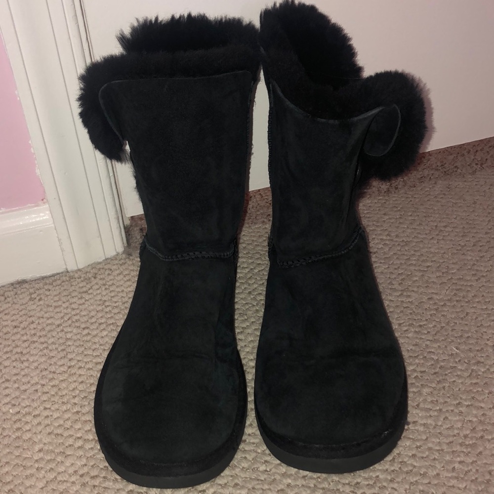 UGG Black Bailey Button Boots